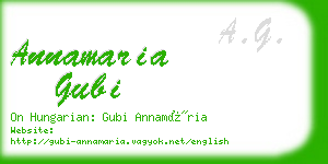 annamaria gubi business card